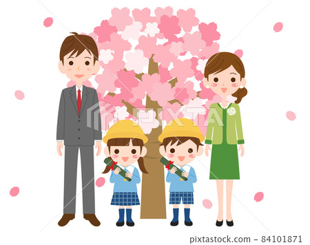 Illustration with the image of graduation Illustration with the image of graduation 84101871