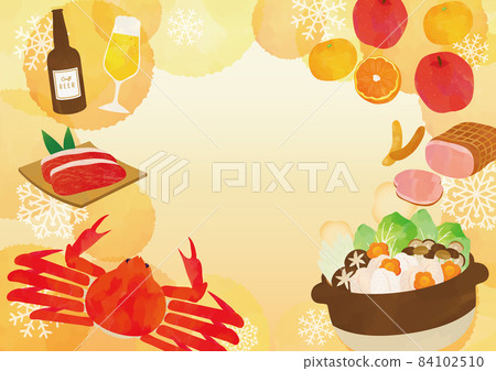 Year-end gift gourmet gift illustration template 84102510