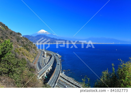 [靜岡縣] 從 Satta Pass 看到的富士山 84102773