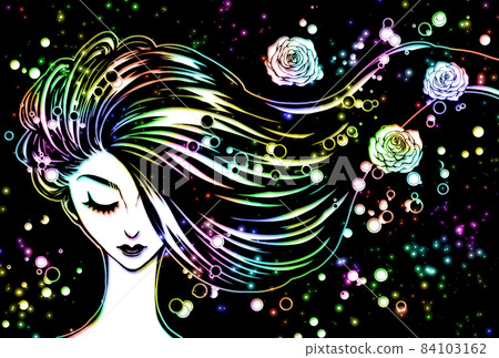 划痕藝術低迷女性 84103162