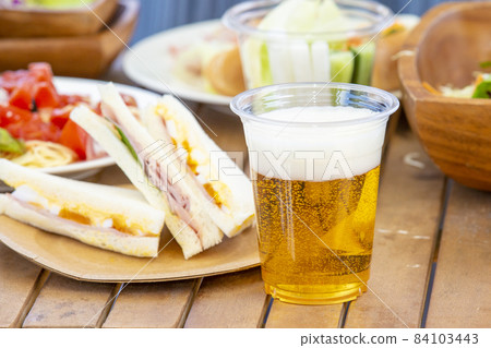 Beer and party food 84103443