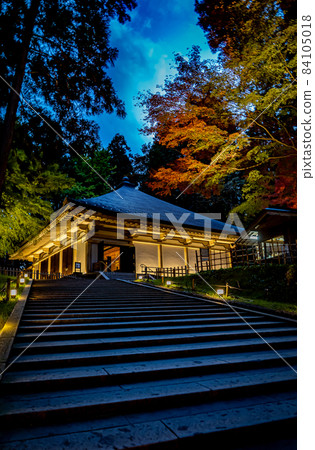 Illuminated Chusonji Konjikido (Hiraizumi Town, Iwate Prefecture) Illuminated Chusonji Konjikido (Hiraizumi Town, Iwate Prefecture) 84105018