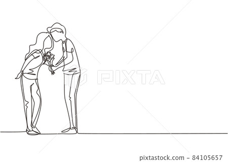 Loving Couple kissing Drawing  How to Draw a Romantic Couple Step by Step  