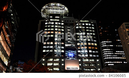 TV station (image of a city that never sleeps) Akasaka TBS TV station (image of a city that never sleeps) Akasaka TBS 84106085