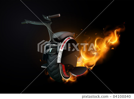 Monowheel On Fire Composition Monowheel On Fire Composition 84108840