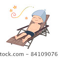 A man in a bathing suit in the open air 84109076