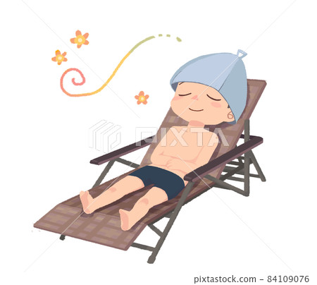 A man in a bathing suit in the open air A man in a bathing suit in the open air 84109076