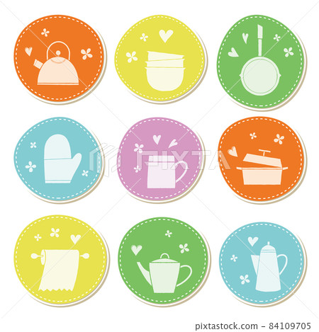 Emblem-like color set for kitchen utensils Emblem-like color set for kitchen utensils 84109705