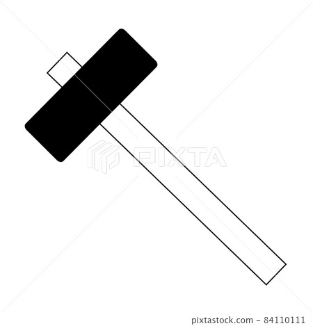 Illustration of a hammer and a hammer 84110111