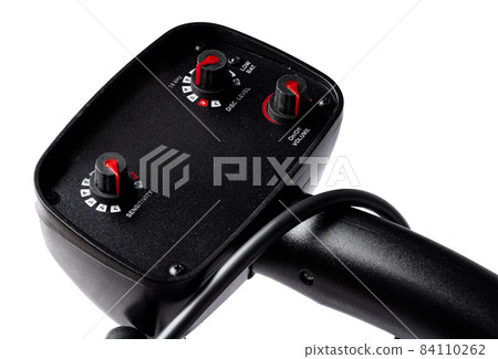 Metal detector parts isolated on white background Metal detector parts isolated on white background 84110262