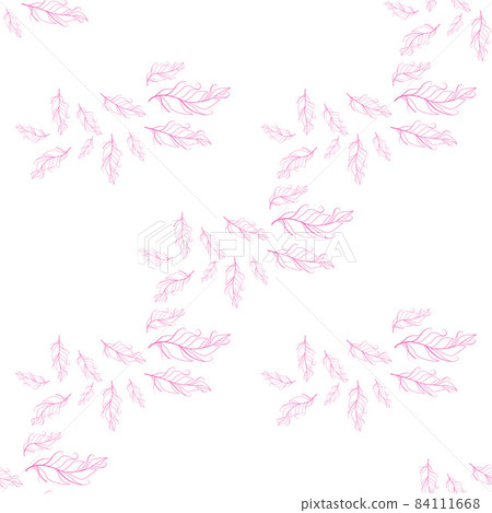 Pastel-colored seamless feather pattern. Seamless background with feathers of bird. Boho style Pastel-colored seamless feather pattern. Seamless background with feathers of bird. Boho style 84111668