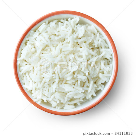 bowl of boiled rice 84111933