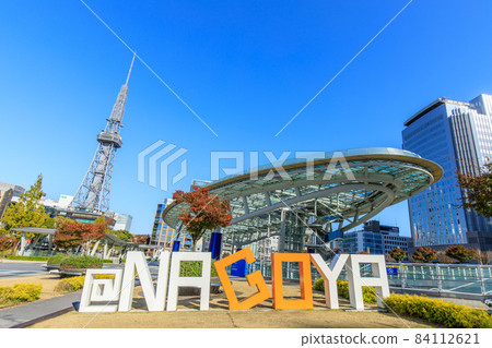 Scenery of Oasis 21 and Nagoya TV Tower in Nagoya City Scenery of Oasis 21 and Nagoya TV Tower in Nagoya City 84112621