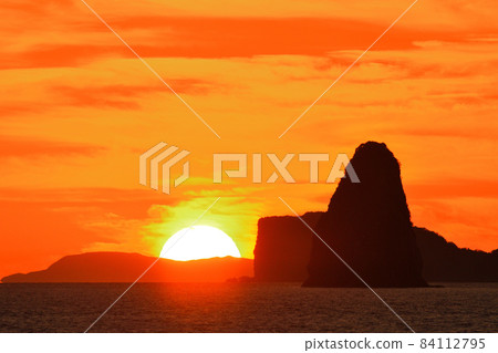 五島灘、角木灘和大角灘的夜景 84112795