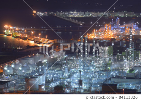 Yeosu industrial complex night view Yeosu industrial complex night view 84113326