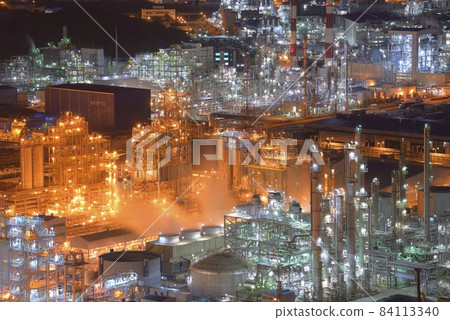 Yeosu industrial complex night view Yeosu industrial complex night view 84113340