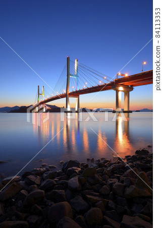 三千浦大橋夜景 三千浦大橋夜景 84113353
