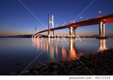 三千浦大橋夜景 三千浦大橋夜景 84113354