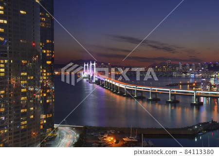 Busan Gwangan Bridge Night View Busan Gwangan Bridge Night View 84113380