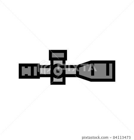 scope weapon tool color icon vector illustration 84113473
