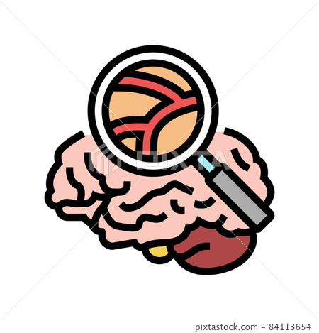 neurovascular surgery color icon vector illustration 84113654