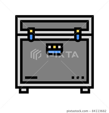 flight case for music equipment color icon vector illustration 84113682