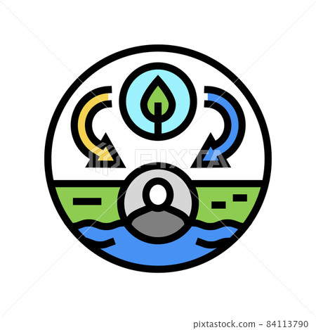 deep ecology color icon vector illustration deep ecology color icon vector illustration 84113790