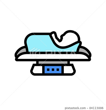 baby weight scale tool color icon vector illustration baby weight scale tool color icon vector illustration 84113886