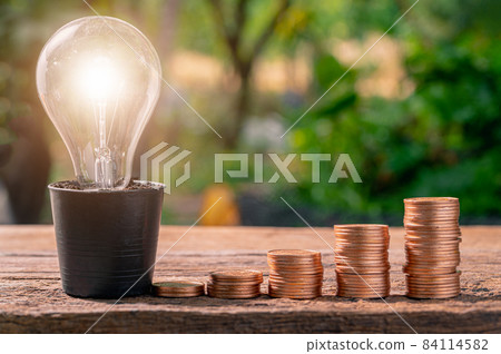 Coin Ideas Light Bulb Ideas stacked instead of flourishing 84114582