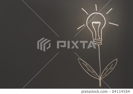 Light bulb tree symbol energy light 84114584