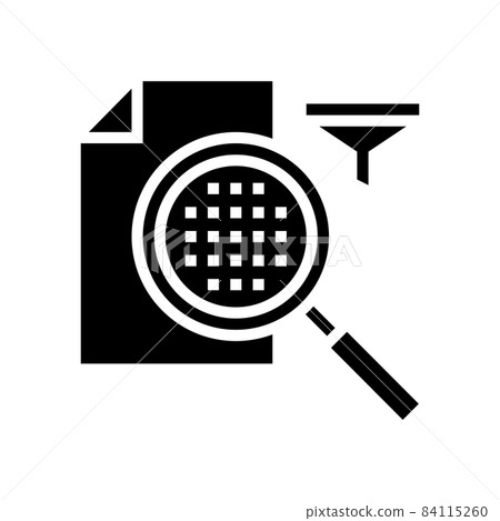 filter paper for filtration glyph icon vector illustration 84115260