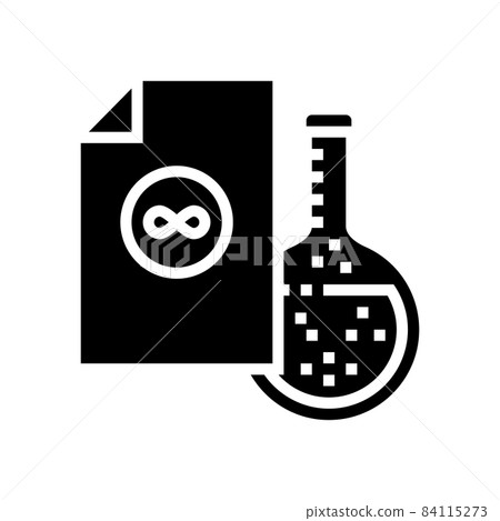 acid-free paper sheet glyph icon vector illustration 84115273