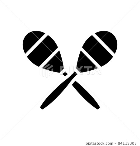 maracas carnival musician instrument glyph icon vector illustration maracas carnival musician instrument glyph icon vector illustration 84115305