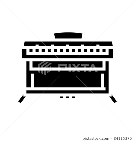 piano musician instrument glyph icon vector illustration 84115370