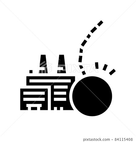 plant factory demolitions glyph icon vector illustration 84115408