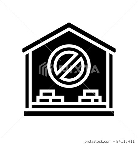interior house demolition glyph icon vector illustration interior house demolition glyph icon vector illustration 84115411