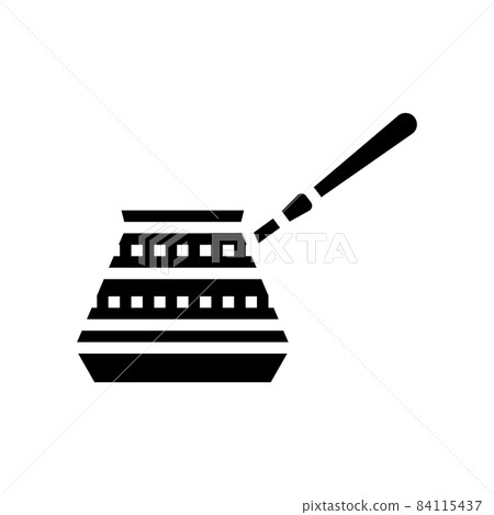 turkish cezve coffee make tool glyph icon vector illustration turkish cezve coffee make tool glyph icon vector illustration 84115437