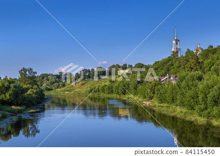 Tvertsa River in Torzhok , Russia Tvertsa River in Torzhok , Russia 84115450