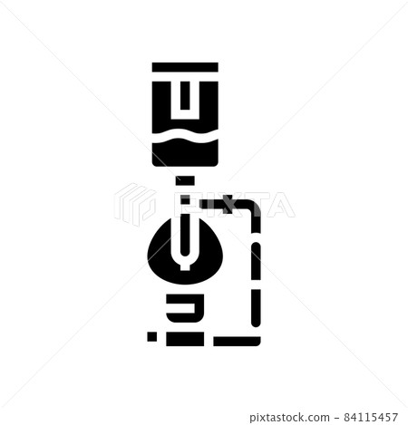 syphon coffee maker glyph icon vector illustration 84115457