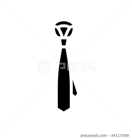 tie formalwear accessory glyph icon vector illustration 84115590
