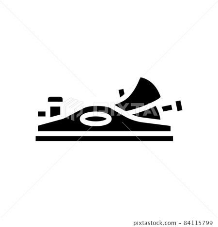 block plane carpenter tool glyph icon vector illustration 84115799