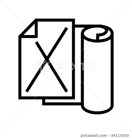 kraft paper list line icon vector illustration 84115930