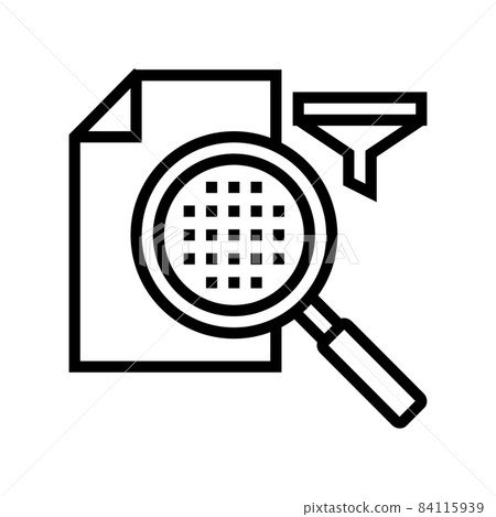 filter paper for filtration line icon vector illustration 84115939