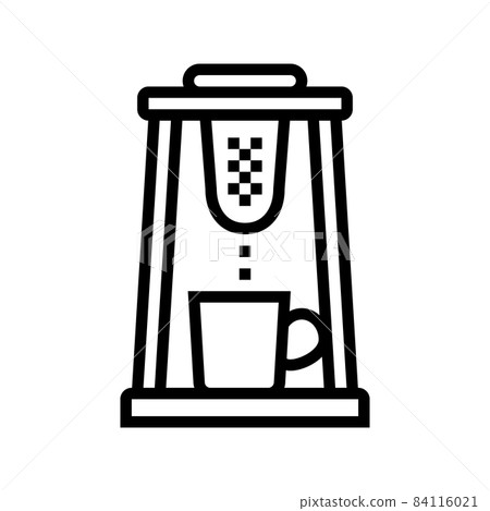chorreador coffee line icon vector illustration chorreador coffee line icon vector illustration 84116021