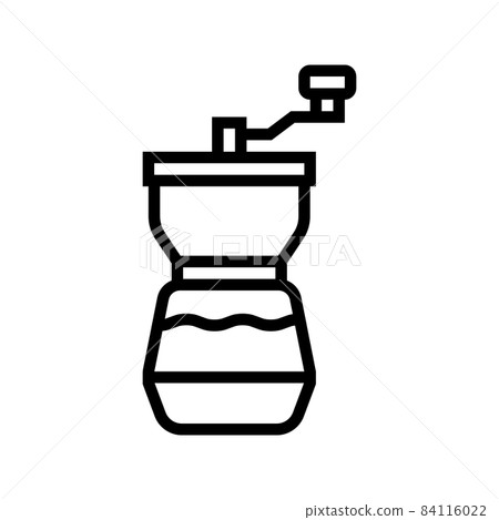 mill coffee grinder manual line icon vector illustration mill coffee grinder manual line icon vector illustration 84116022
