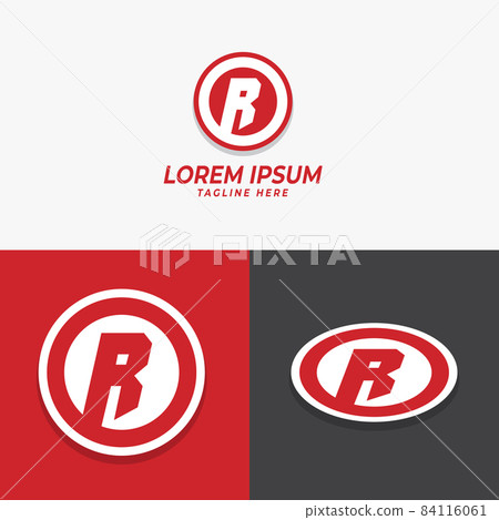 initial circle logo template vector 84116061