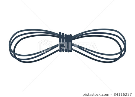Folded Rope Minimalistic Card Vector Illustration Folded Rope Minimalistic Card Vector Illustration 84116257