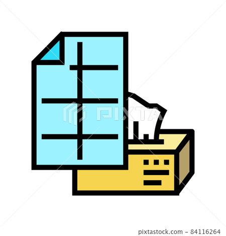tissue paper color icon vector illustration tissue paper color icon vector illustration 84116264