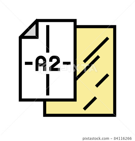 a2 format for poster printing color icon vector illustration a2 format for poster printing color icon vector illustration 84116266