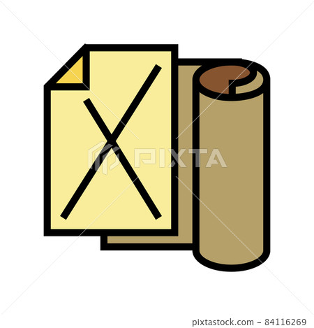 kraft paper list color icon vector illustration kraft paper list color icon vector illustration 84116269
